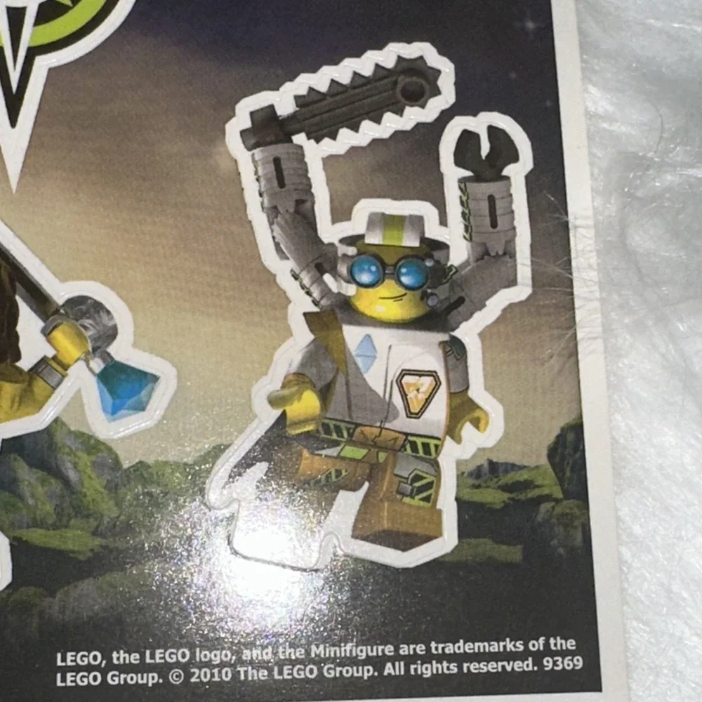 LEGO Universe MMO Promotional Sticker Sheets 2010 Set of 2 Rare Collectible